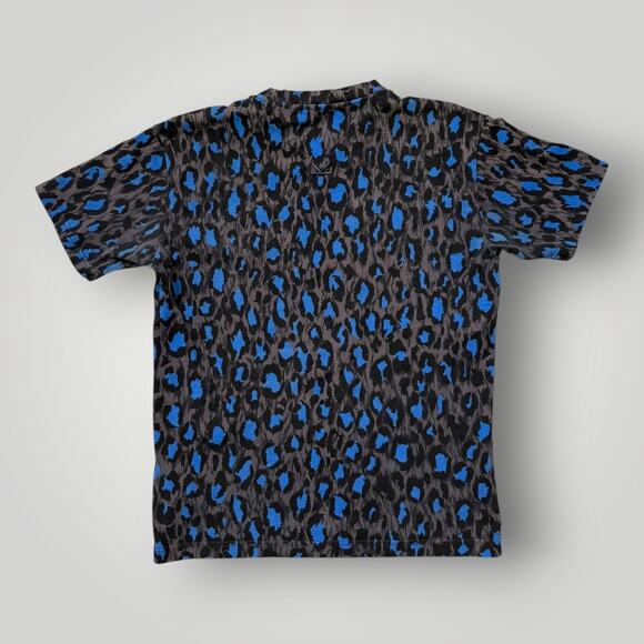 KENZO Paris Leopard Print Blue / Grey / Black T-Shirt Size S - Picture 3 of 11